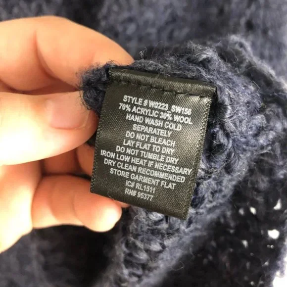 Navy Blue Open Weave Sweater from Sanctuary - Picture 8 of 8